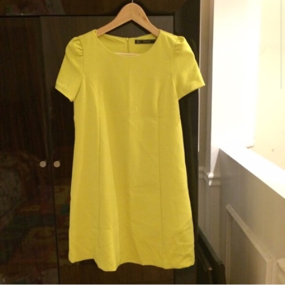 🍀SOLD🍀Zara yellow dress size S - Picture 4 of 4