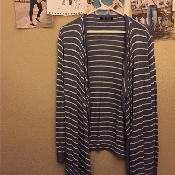 Long striped sweater