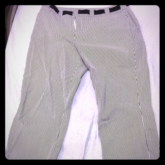 SOLD--INC pinstriped ankle pants