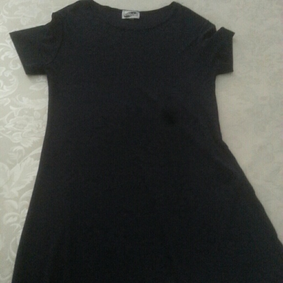 Short navy dress t