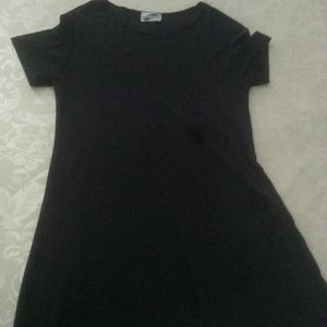 Short navy dress t