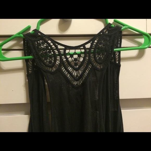 Black lace cover up