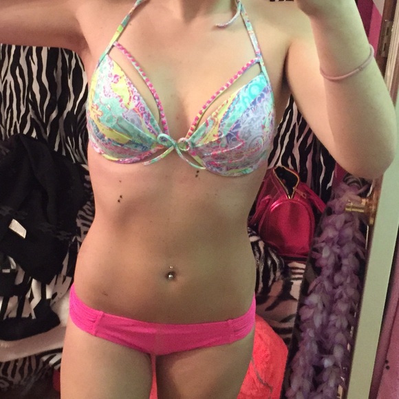 Victoria secret studded paisley top