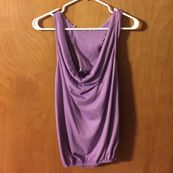 Women's Daytrip Purple Tank with Sequin back
