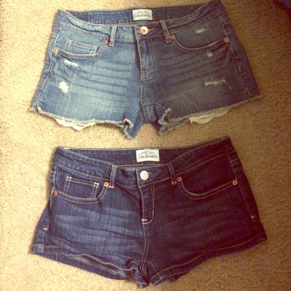 2 pairs of Aeropostale Jean shorts!