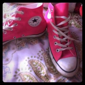 Hot pink converse