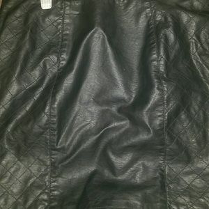 Forever21 plus faux leather mini skirt.