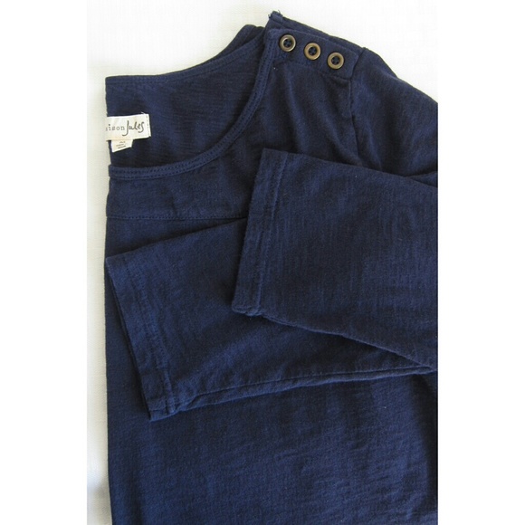 Navy 3/4 Sleeve Top