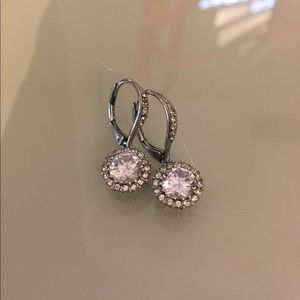 Beautiful White Gem Earriings