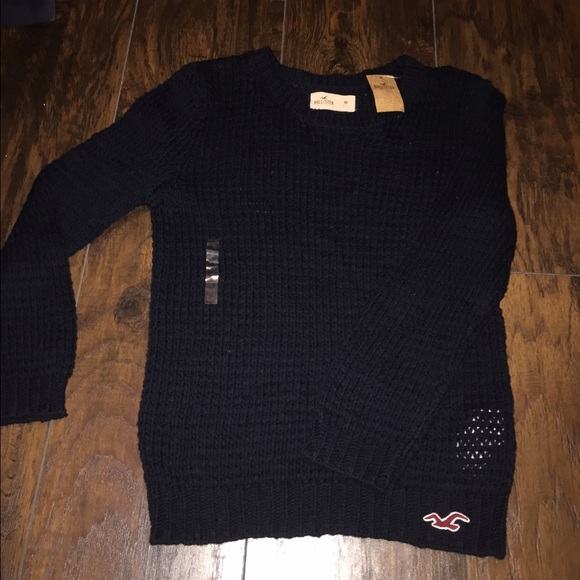 Navy blue Hollister knit sweater
