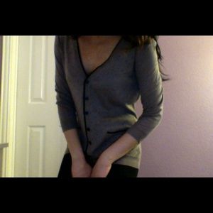 Gray & Black cardigan