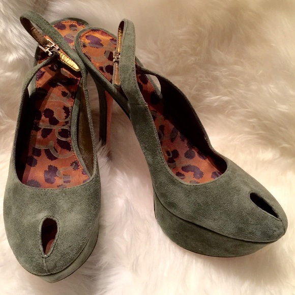 Sam Edelman Shoes - Suede Sam Edelman Platform Pumps
