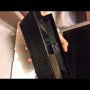 Tory burch clutch cute black with silver