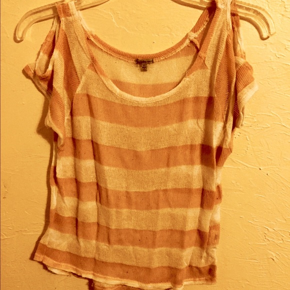 Charlotte Russe yellow & white top