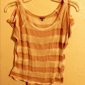 Charlotte Russe yellow & white top