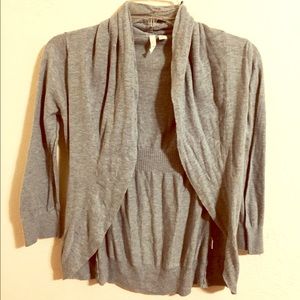 Frenchi light blue half cardigan