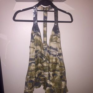 Sass & Bide top with sequin straps