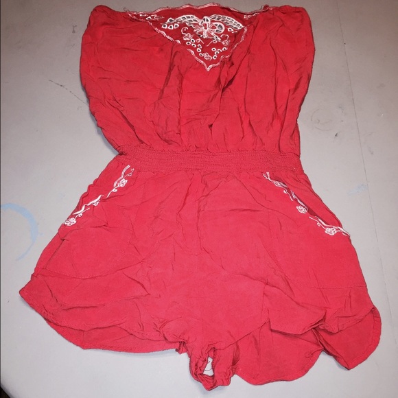 Forever 21 peach colored romper!