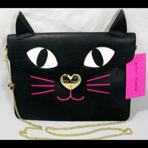 💖Betsy Johnson Cat Bag💖