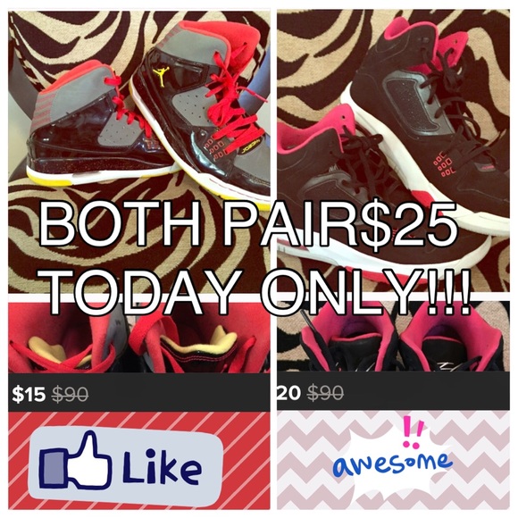 Two pair of JORDANS!