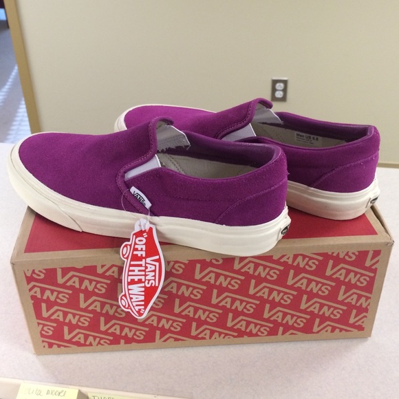 Vans Shoes - Fuchsia Off The Wall Slip Ons
