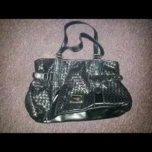 Nine West woven satchel
