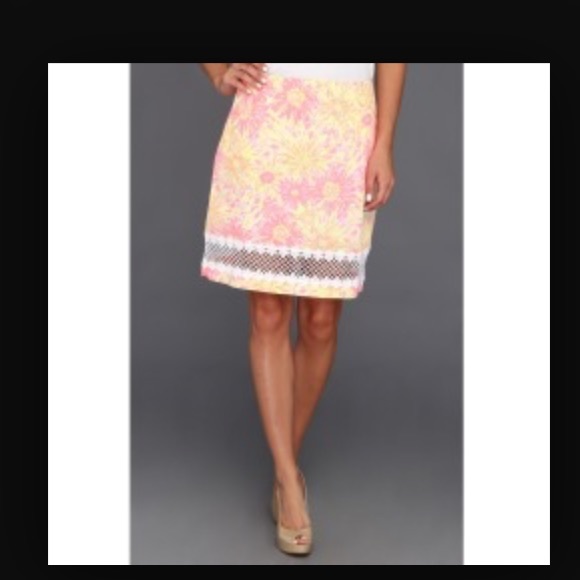 Lilly Pulitzer Corrie Skirt in Sunkissed with Glow