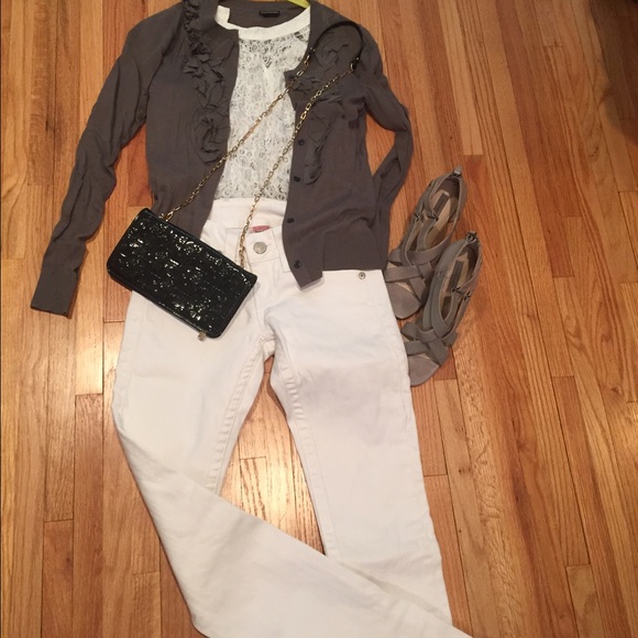 Gray Club Monaco sweater.