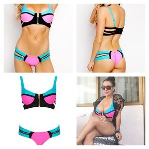 Beach bunny two piece swim suit.