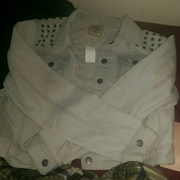 Grey denim jean jacket