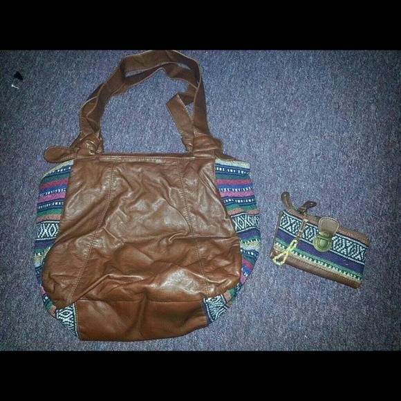 Merona tote and matching wallet