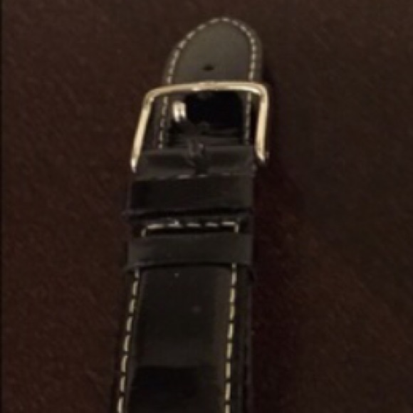 Michelle patten leather black strap 18 mm