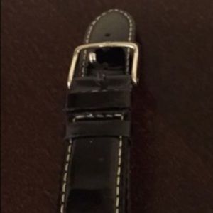 Michelle patten leather black strap 18 mm