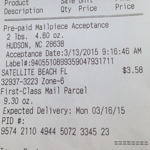 Shipping info