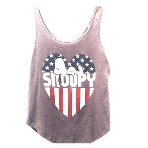 💙🇺🇸 Snoopy ❤️🇺🇸 Flag 💙🇺🇸 Tank Top ❤️