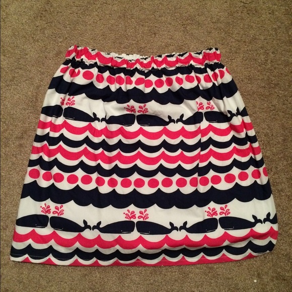 Preppy Pink Shop skirt- Lilly Pulitzer Whale Tail