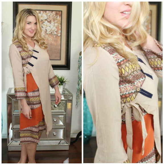 🆕 Bohemian Trim Kimono Cardigan Top