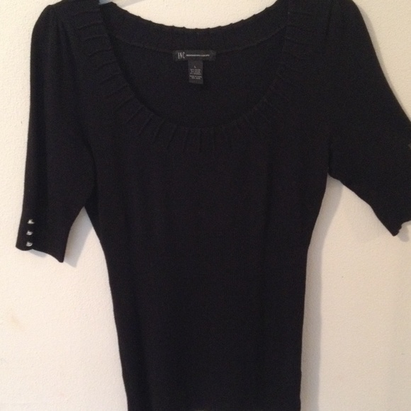INC black ribbed top