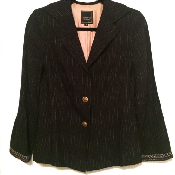 SOLD! 🌸Nanette Lepore Pin-Stripe Blazer🌸 - Picture 1 of 4