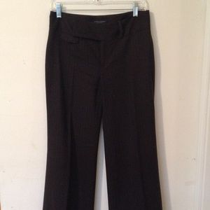 Banana Republic brown pin-striped wide leg pants