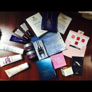 Kiehl's, D&G, Lancôme, Dior, Benefit samples