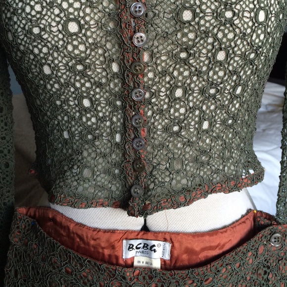 pants and long sleeve cropped top.