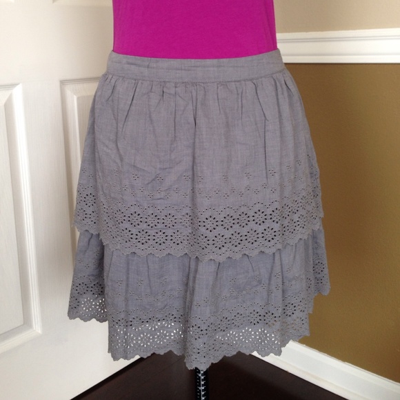 J Crew gray skirt size 6.