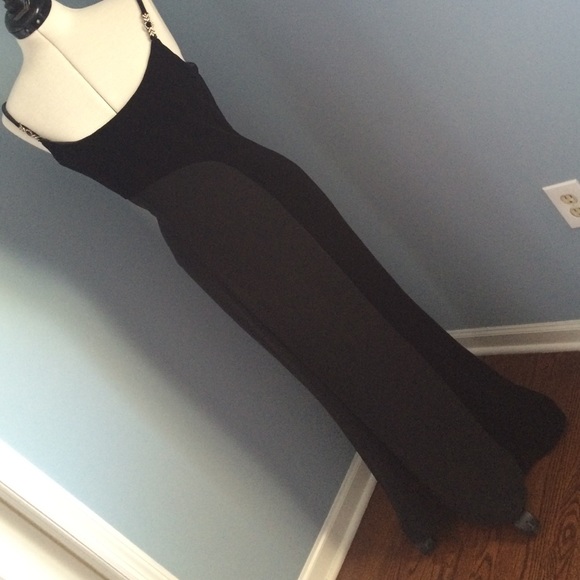 Formal black maxi dress