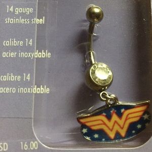 Wonder Woman belly button navel ring