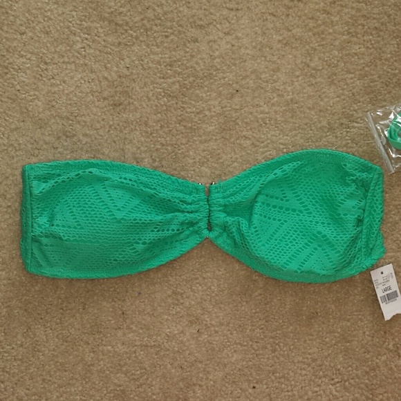 Seafoam green bikini top