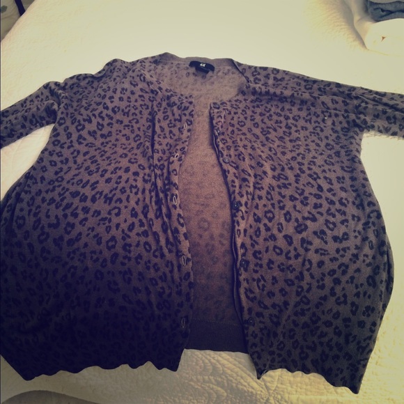 H&m leopard cardigan