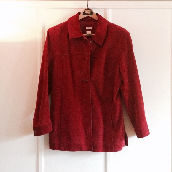 ✨ Red suede jacket