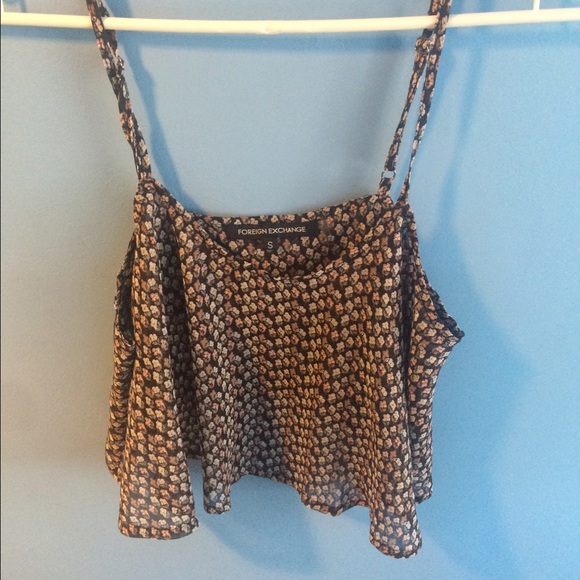 Foreign exchange spaghetti top.