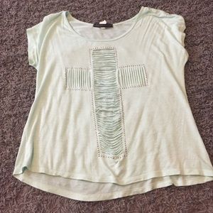 A blue shirt from charlotte russe